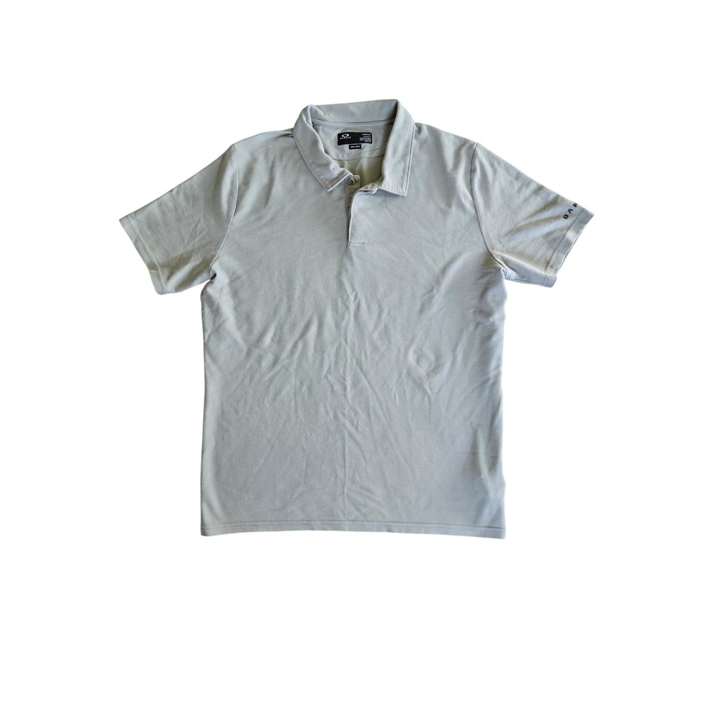 Oakley Mens Hydrolix Polo Shirt Large Sage Green Regular Fit Short Sleeve Golf